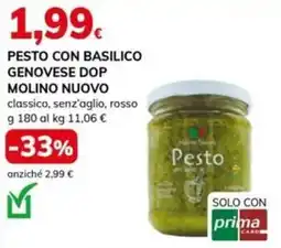 Basko Pesto con basilico genovese dop molino nuovo offerta