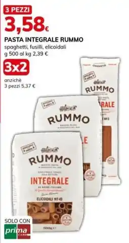Basko Pasta integrale Rummo offerta