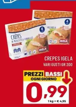 Il Centesimo Crepes Igela offerta