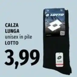 Famila Calza lunga unisex in pile Lotto offerta