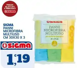 Ok Sigma Panni microfibra multiuso Sigma offerta