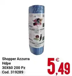 Centro Cash Shopper Azzurra Hdpe offerta
