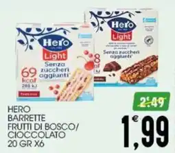 SpesAmica Hero barrette frutti di bosco / cioccolato offerta