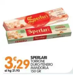 Le Delizie del Sud Sperlari torrone duro/tenero mandorla offerta