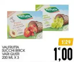 SpesAmica Valfrutta succhi brick vari gusti offerta