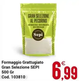 Centro Cash Formaggio Grattugiato Gran Selezione SEPI offerta