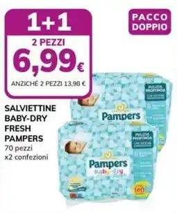 Basko Salviettine baby-dry fresh Pampers offerta