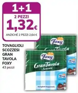 Basko Tovaglioli scozzesi gran tavola foxy offerta