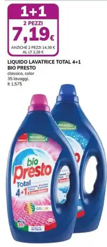 Basko Liquido lavatrice Total 4+1 Bio Presto offerta