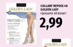 Famila Collant repose 40 golden lady offerta