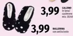 Famila Ballerina con antiscivolo offerta