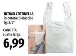 Famila Canotta spalla larga Cotonella offerta
