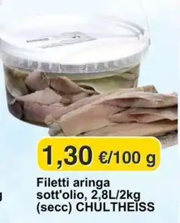 Mix Markt Filetti aringa sott'olio CHULTHEISS offerta