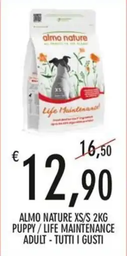 Moby Dick Almo Nature XS/S 2KG Puppy / Life Maintenance Adult - Tutti I Gusti offerta