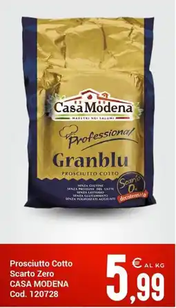 Centro Cash Prosciutto Cotto Granblu Casa Modena offerta