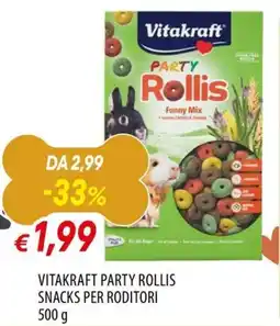 Galassia Vitakraft Party Rollis offerta
