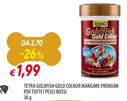 Galassia Tetra Goldfish Gold Colour mangime premium offerta