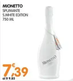 Le Delizie del Sud Mionetto spumante s.white edition offerta