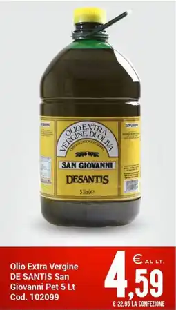 Centro Cash Olio Extra Vergine DE SANTIS San Giovanni offerta