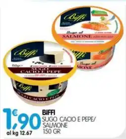 Le Delizie del Sud Biffi Sugo Cacio e Pepe/ Salmone offerta