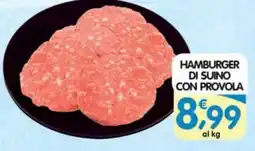 Le Delizie del Sud Hamburger di suino con provola offerta