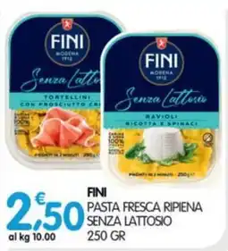 Le Delizie del Sud FINI pasta fresca ripiena senza lattosio offerta