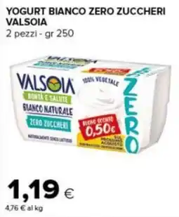 Tigre Amico Yogurt bianco zero zuccheri Valsoia offerta