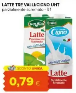 Tigre Amico Latte Tre Valli/Cigno UHT parzialmente scremato offerta