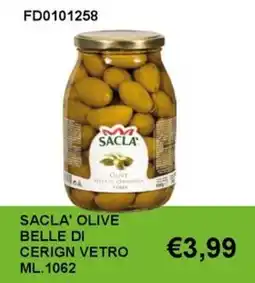 Italy Cash and Carry Sacla' olive belle di cerign offerta