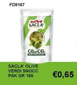 Italy Cash and Carry Sacla' olive verdi snocciolate offerta