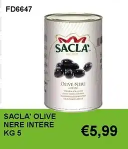 Italy Cash and Carry Sacla' olive nere intere offerta