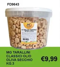 Italy Cash and Carry MG Tarallini Classici Olio Oliva Secchio offerta