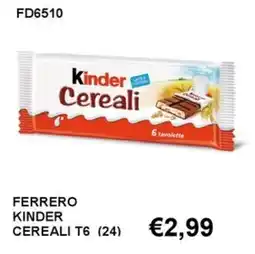 Italy Cash and Carry Ferrero Kinder Cereali T6 offerta