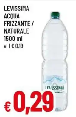 Galassia superstore Levissima acqua frizzante/ naturale offerta