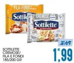 SpesAmica Sottilette cremose/fila e fondi offerta
