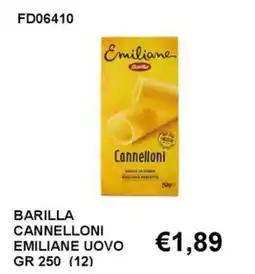 Italy Cash and Carry Barilla Cannelloni Emiliane Uovo offerta