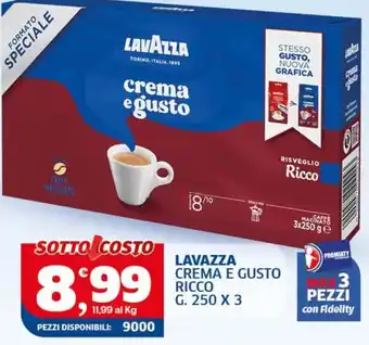 Lavazza crema e gusto ricco