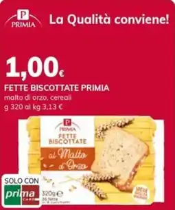 Basko Fette biscottate Primia al Malto d'Orzo offerta