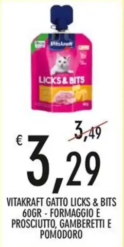 Moby Dick Vitakraft gatto licks & bits offerta