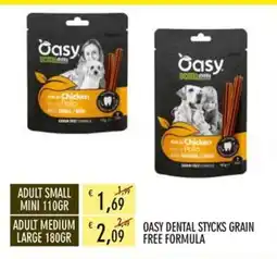 Moby Dick Oasy dental sticks grain free formula offerta
