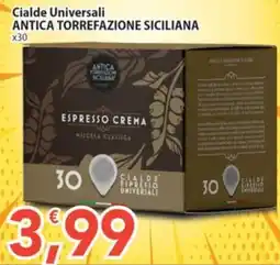Sidis Cialde universali Antica torrefazione siciliana Espresso crema miscela classica offerta