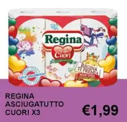 Italy Cash and Carry Regina asciugatutto cuori offerta
