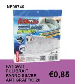 Italy Cash and Carry Pulibrait panno silver antigraffio offerta