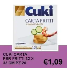 Italy Cash and Carry Cuki carta per fritti offerta
