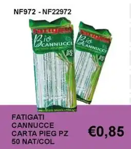 Italy Cash and Carry Fatigati cannucce carta pieg offerta