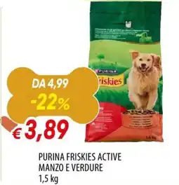 Galassia Purina Friskies Active Manzo e Verdure offerta
