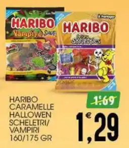 SpesAmica Haribo caramelle halloween scheletri/vampiri offerta