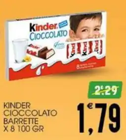 SpesAmica Kinder Cioccolato Barrette offerta