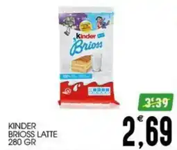 SpesAmica Kinder Brioss Latte offerta