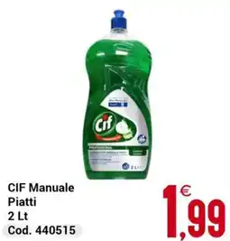 Centro Cash CIF Manuale Piatti offerta